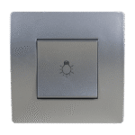 EL BASIC TG112A PUSH BUTTON SWITCH SILVER GREY-OLD