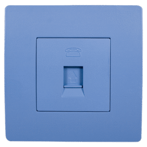 EL BASIC TZ106 TELEPHONE SOCKET BLUE-OLD