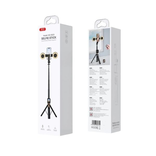 XO SS23 Smart Bluetooth Selfie Stick με 2 Φώτα - Image 2