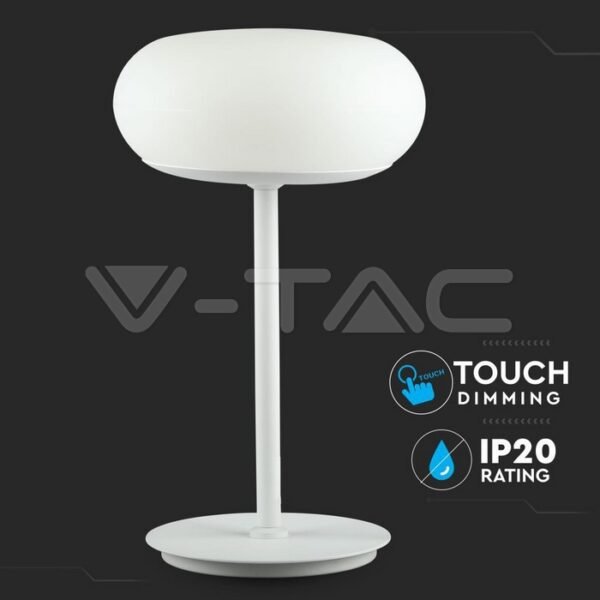 V-TAC 40081 Επιτραπέζιο φωτιστικό LED 25W Λευκό Θερμό Λευκό Dimmable - Image 5