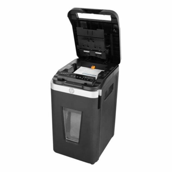 HP Pro Shredder Auto 400CC – 2822 Μαύρος καταστροφέας εγγράφων με συνδετήρες και καρτών Cross Cut P4 – 10 Manual /400 Auto x A4 – 53L - Image 6