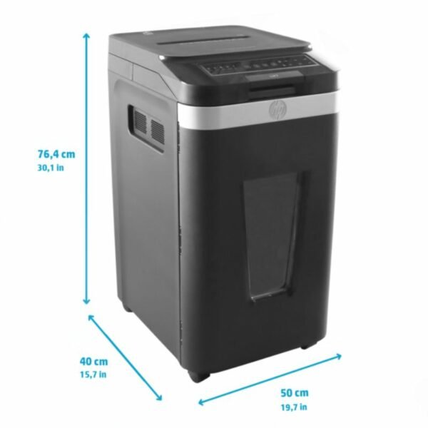 HP Pro Shredder Auto 400MC – 2823 Μαύρος καταστροφέας εγγράφων με συνδετήρες και καρτών Micro Cut P5 – 10 Manual/400 Auto x A4 – 53L - Image 4