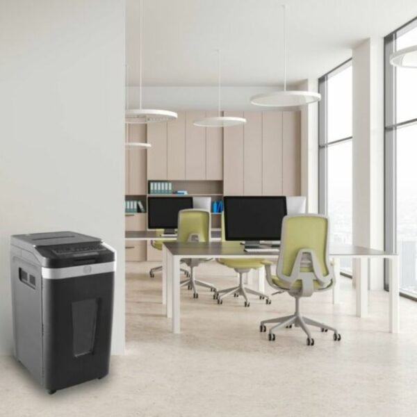 HP Pro Shredder Auto 400MC – 2823 Μαύρος καταστροφέας εγγράφων με συνδετήρες και καρτών Micro Cut P5 – 10 Manual/400 Auto x A4 – 53L - Image 8