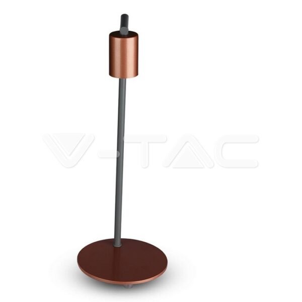 V-TAC 40331 Φωτιστικό Επιτραπέζιο με Διακόπτη Κόκκινο Μπροντζέ και Ντουί Ε27 - Image 3