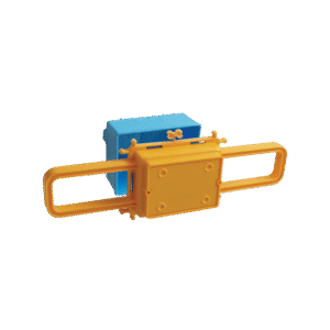 PBN60xM40 BOX FOR CONCRETE WITH WINGS FOR 7 MOD.