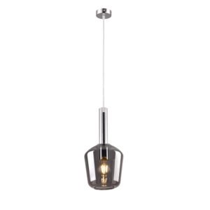 Inlight Κρεμαστό φωτιστικό από φιμέ γυαλί 1XE27 D:18x36cm (4079)