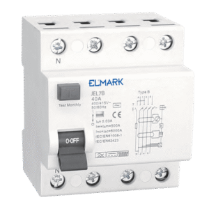 ΡΕΛΕ ΔΙΑΡΡΟΗΣ ΗΛΕΚΤΡΟΜΑΓΝΗΤΙΚΟ RCCB JEL7B 10kA 4P ΤΥΠΟΥ B 100A/30mA