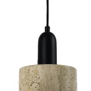 InLight Κρεμαστό φωτιστικό γκρι από travertine marble 1XΕ27 D:15 x 20cm (4086)