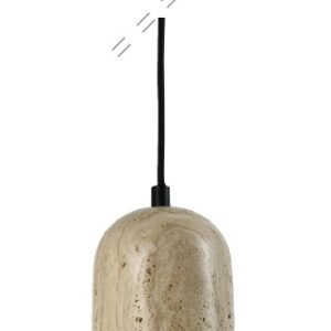 InLight Κρεμαστό φωτιστικό γκρι από travertine marble 1XΕ27 D:10 x 19cm (4089)