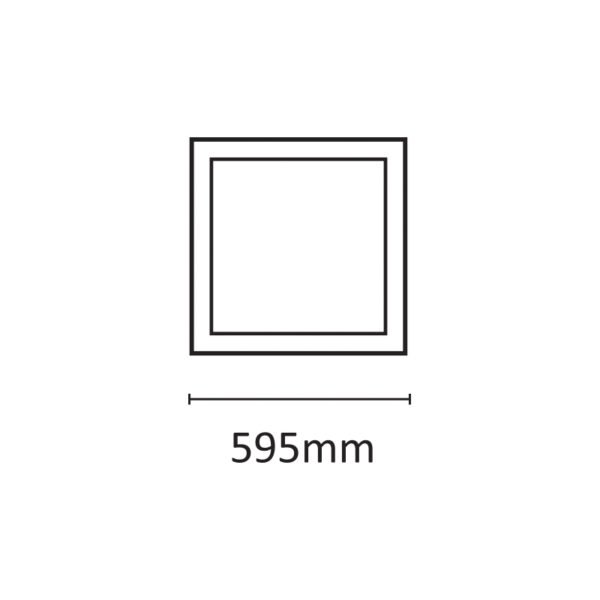 InLight LED Panel 48watt Τετράγωνο 6500Κ Ψυχρό Λευκό (2.48.01.3) - Image 2
