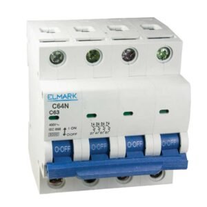 Elmark 4x20A Αυτόματη Ασφάλεια Ράγας 6kA Καμπύλη C 230V