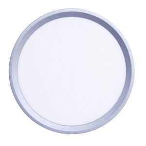 Inlight Πλαφονιέρα οροφής LED 18W 3CCT (by switch on base) σε ασημί απόχρωση D:23x2,5cm (42036-E-Silver)