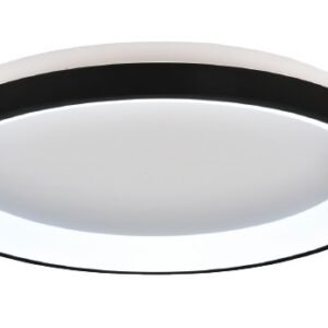 Inlight Πλαφονιέρα οροφής LED 28W 3CCT από μαύρο μέταλλο και ακρυλικό D:40x5cm (42044-C-Black)
