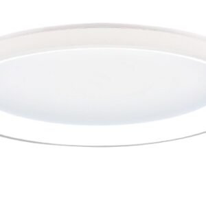 Inlight Πλαφονιέρα οροφής LED 28W 3CCT από λευκό μέταλλο και ακρυλικό D:50x5cm (42044-C-White)