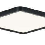 InLight Πλαφονιέρα οροφής LED 40W 3CCT (by switch on base) από μαύρο μέταλλο  D:50cm (42045-Black)