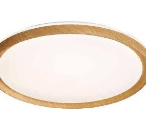 InLight Πλαφονιέρα οροφής από φυσικό ξύλο, 36W 4CCT αλουμίνιο (42052-A)