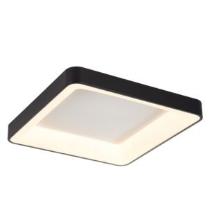 InLight Πλαφονιέρα οροφής από μαύρο μέταλλο και ακρυλικό (42173-Α)