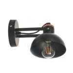 InLight Επιτοίχιο φωτιστικό από μαύρο μέταλλο (43379-BL)