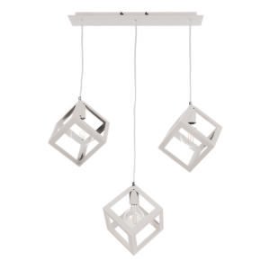 InLight Κρεμαστό φωτιστικό από λευκό μέταλλο (4400-3-WH-ΡΑΓΑ)