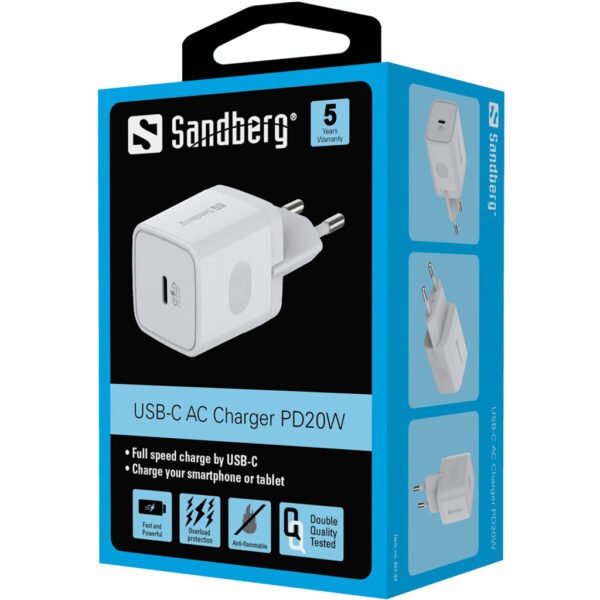 Sandberg USB-C AC Charger PD20W - Image 2