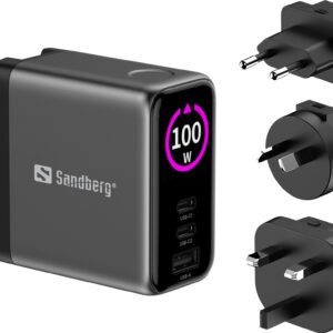 Sandberg Travel Charger PD100W Display