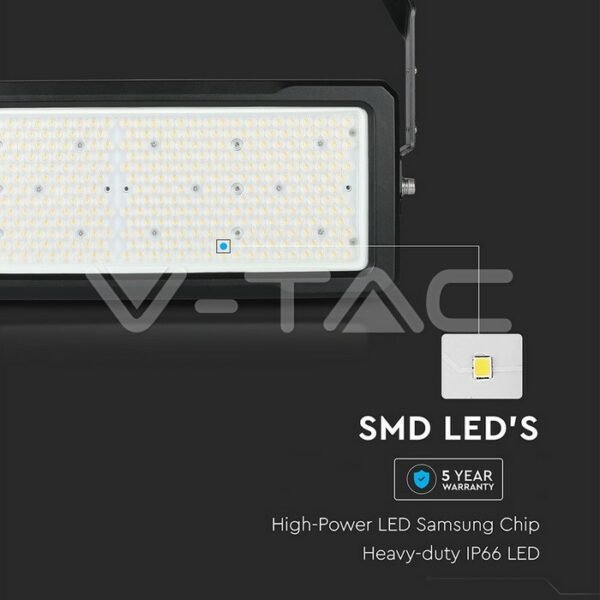 V-TAC 494 Στεγανός Προβολέας LED 250W Φυσικό Λευκό 4000K IP66 SAMSUNG CHIP Meanwell Driver 120° - Image 7
