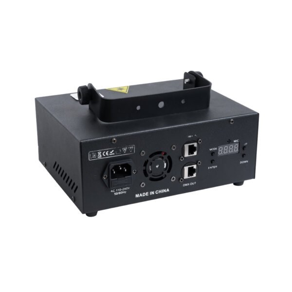 GloboStar® ARES 51127 Επαγγελματικό Laser Projector 30W 1000Mw 300mW RED/635nm - 100mW GREEN/532nm - 600mW BLUE/450nm - AC 220V-240V IP20 3in1 RGB DMX512 - Μ23.5 x Π18 x Υ10cm - 2 Χρόνια Εγγύηση - Image 2