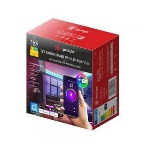 Σετ Στεγανής SMART Led Ταινίας 10μ. RGBW 5134 Spotlight με τροφοδοτικό και τηλεχειριστήριο συμβατή με Amazon Alexa και Google Home IP65
