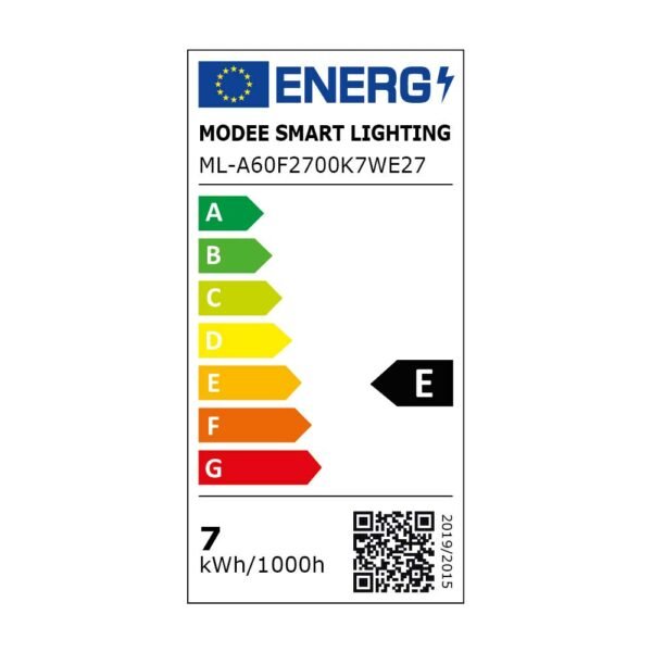 Modee Λάμπα LED Filament Αχλάδι Α60 7W 360° E27 4000K Ουδέτερο Λευκό - Image 2