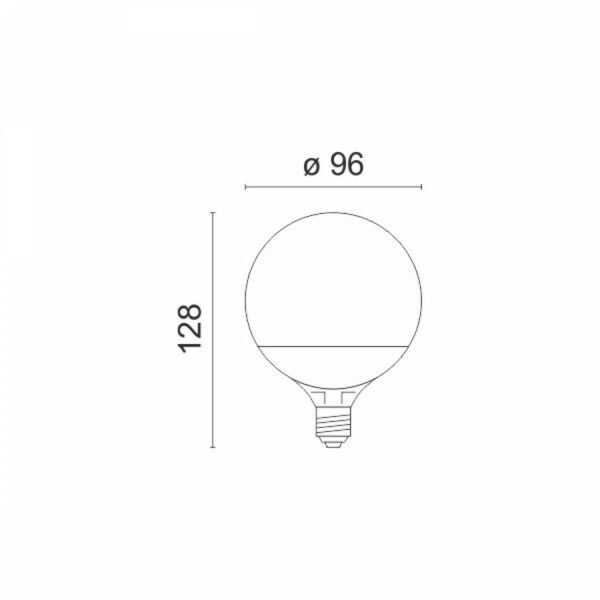 Spotlight 5361 Λάμπα LED για Ντουί E27 και Σχήμα G95 12W Θερμό Λευκό 1150lm - Image 3
