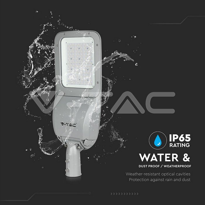 V-TAC 542 LED Φωτιστικό Δρόμου Class II SMD 120W SAMSUNG Chip High-Lumen Γκρι Φως Ημέρας - Image 16