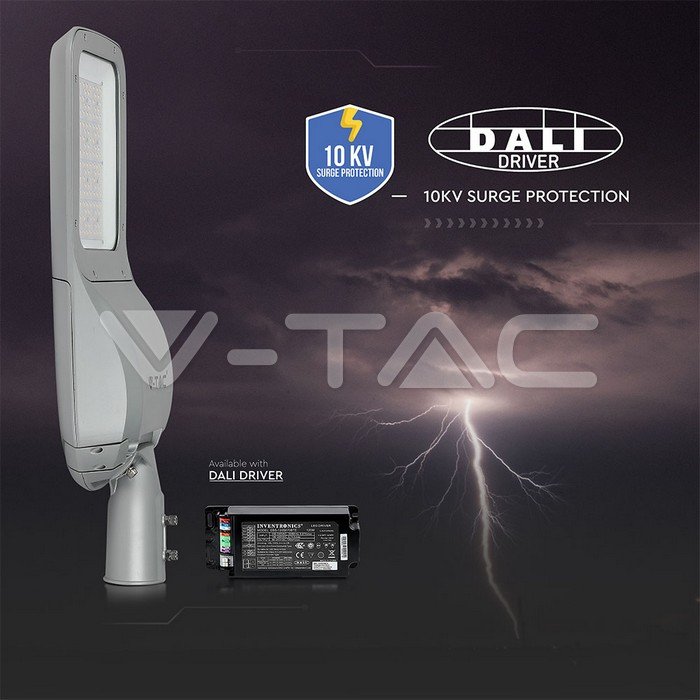 V-TAC 542 LED Φωτιστικό Δρόμου Class II SMD 120W SAMSUNG Chip High-Lumen Γκρι Φως Ημέρας - Image 17