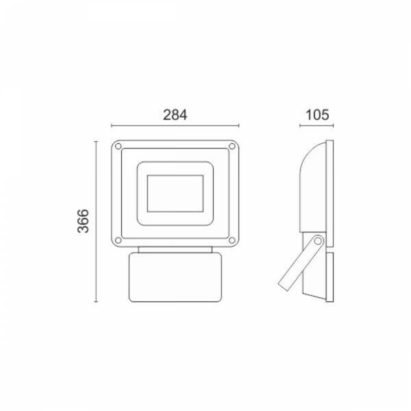 Spotlight 5436 Στεγανός Προβολέας LED 150W Ψυχρό Λευκό 6000K IP65 - Image 2