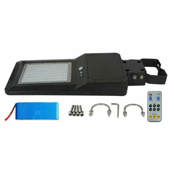 LED 40W 120lm/w Ηλιακό Φωτιστικό Δρόμου με Ανιχνευτή Κίνησης και Αισθητήρα Φωτός και Φυσικό Λευκό Φως 4000K σε Μαύρο Χρώμα IP65 5503 V-Tac - Image 6