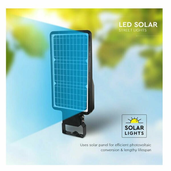 LED 40W 120lm/w Ηλιακό Φωτιστικό Δρόμου με Ανιχνευτή Κίνησης και Αισθητήρα Φωτός και Φυσικό Λευκό Φως 4000K σε Μαύρο Χρώμα IP65 5503 V-Tac - Image 5