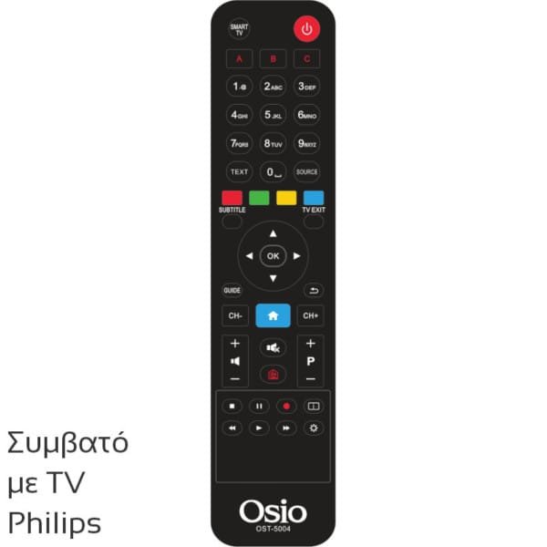 OSIO OST-5004-PH ΤΗΛΕΧΕΙΡΙΣΤΗΡΙΟ ΓΙΑ ΤΗΛΕΟΡΑΣΕΙΣ PHILIPS