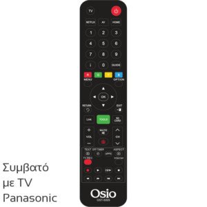 OSIO OST-5005-PA ΤΗΛΕΧΕΙΡΙΣΤΗΡΙΟ ΓΙΑ ΤΗΛΕΟΡΑΣΕΙΣ PANASONIC