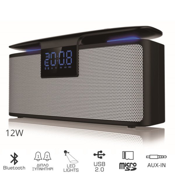 AKAI ABTS-M10 ΦΟΡΗΤΟ ΗΧΕΙΟ BLUETOOTH ΚΑΙ ΔΙΠΛΟ ΞΥΠΝΗΤΗΡΙ ΜΕ AUX-IN