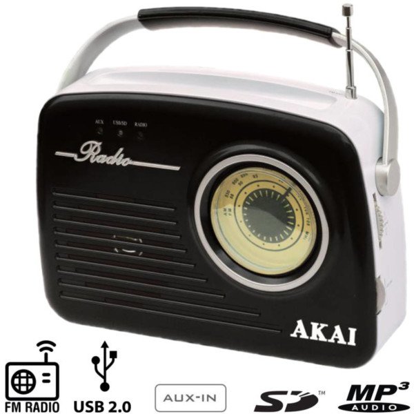 AKAI APR-11B ΦΟΡΗΤΟ ΡΕΤΡΟ ΡΑΔΙΟΦΩΝΟ ΜΕ USB