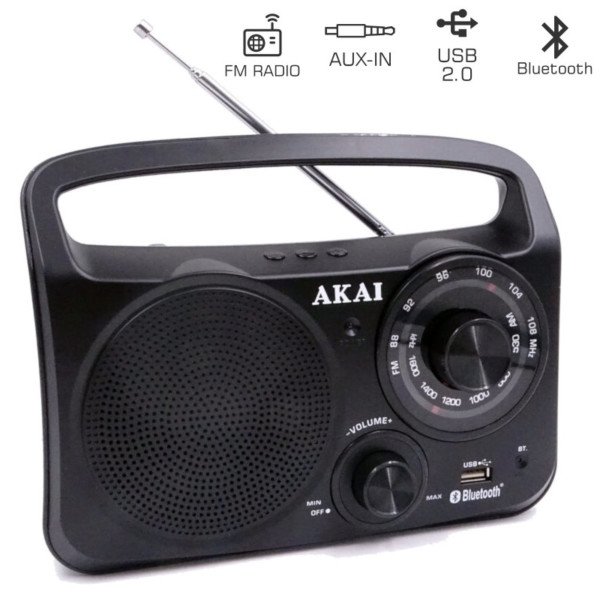 AKAI APR-85BT ΦΟΡΗΤΟ ΑΝΑΛΟΓΙΚΟ ΡΑΔΙΟΦΩΝΟ ΜΕ BLUETOOTH