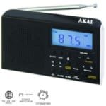 AKAI AWBR-305 ΜΑΥΡΟ ΦΟΡΗΤΟ ΡΑΔΙΟΦΩΝΟ ΠΑΓΚΟΣΜΙΟΥ ΛΗΨΕΩΣ ΜΕ ΟΘΟΝΗ ΚΑΙ ΡΟΛΟΙ