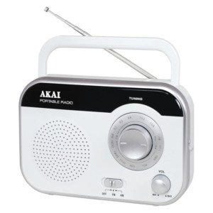 AKAI PR003A-410W ΛΕΥΚΟ ΦΟΡΗΤΟ ΡΑΔΙΟΦΩΝΟ 1W