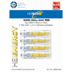 HEITECH 04002184  ΜΠΑΤΑΡΙΕΣ AAA 700mAh