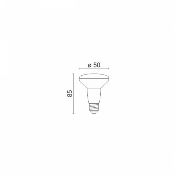 Spotlight 5530 Λάμπα LED για Ντουί E14 και Σχήμα R50 6W Θερμό Λευκό 550lm - Image 3