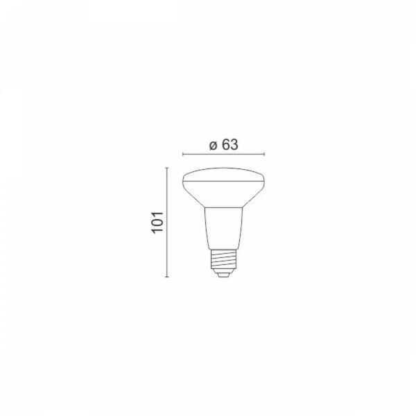 Spotlight 5531 Λάμπα LED για Ντουί E27 και Σχήμα R63 7W Θερμό Λευκό 600lm - Image 3