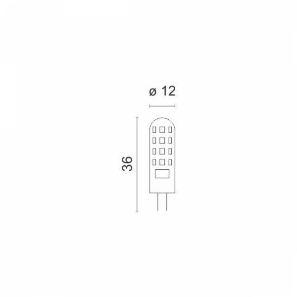 Spotlight 5555 Λάμπα LED για Ντουί G4 2.5W Ψυχρό Λευκό 200lm - Image 3
