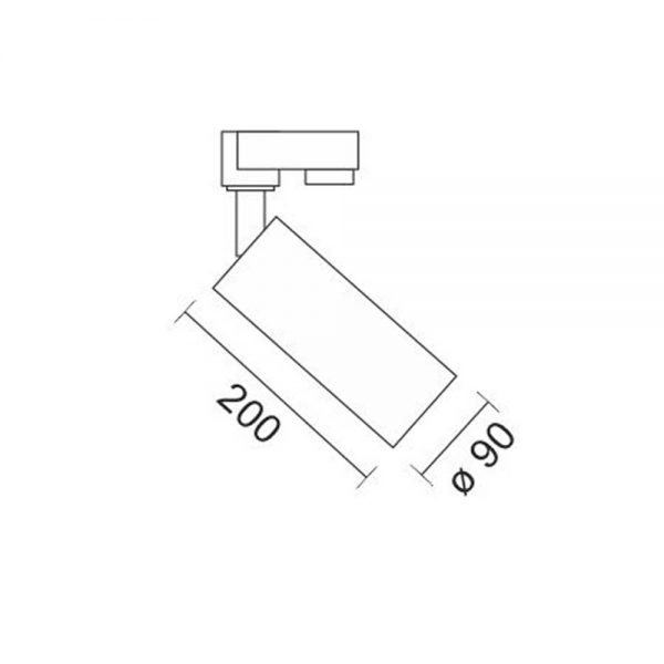 Σποτ Ράγας LED Ρυθμιζόμενο 30W με Δέσμη 15°έως 60° 3000K Μαύρο Spotlight 5944 - Image 3
