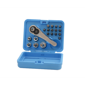 20PC SOCKET & SCREWDRIVER BIT TOOL SET CRV
