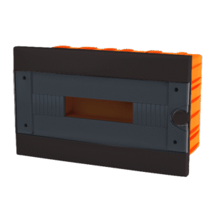 PLASTIC BOX FOR FLUSH MNT. 16 WAY (1X16), BLACK