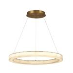 InLight Κρεμαστό φωτιστικό, Alabaster, 25W, 2750 lm, 3CCT (by switch on base)D: 60X6cm(6115-B)